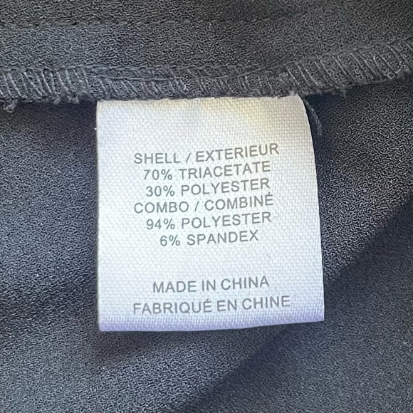 NWOT Haute Hippie Black Acetate & Poly Crepe Shorts-lined Hi-Lo Skirt - Size 2 - Picture 5 of 8